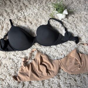 SKIMS Elegant Black and Classic Tan Bras